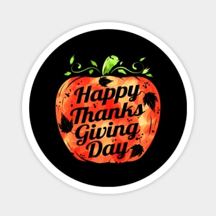 Pumpkin Happy Thanks Giving Day Thanksgiving Magnet